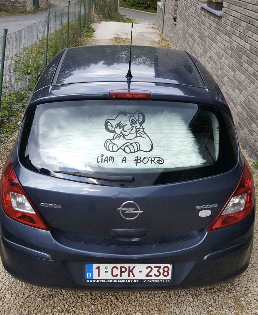 Stickers bébé à bord pour voiture Skoda ,autocollant tuning